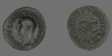 As (Coin) Portraying Emperor Drusus, 22-23. Creator: Unknown.
