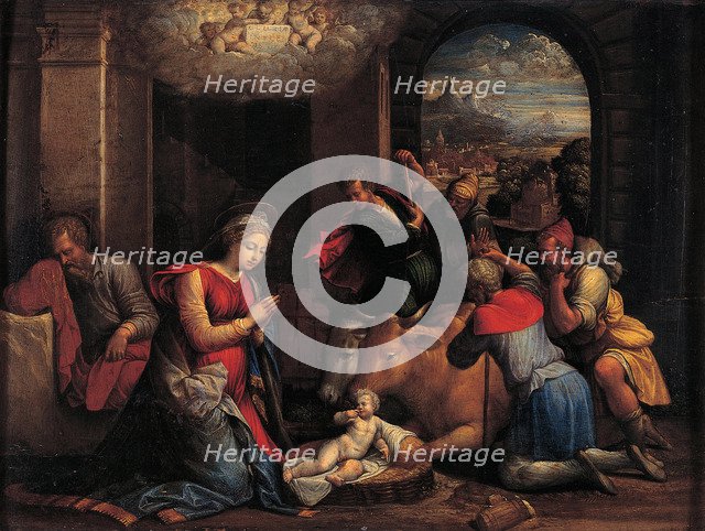 The Adoration of the Shepherds, 1536-1537. Artist: Garofalo, Benvenuto Tisi da (1481-1559)