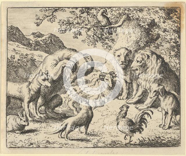 The Bear Seeks Justice from the Lion Against Renard, 1650-75. Creator: Allart van Everdingen.