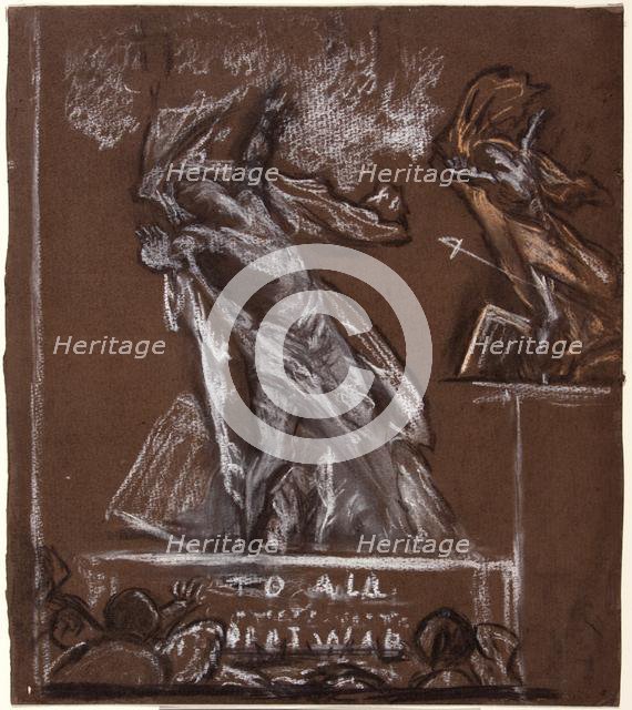 Figure Study for a War Memorial, c1920. Creator: Christopher Williams.