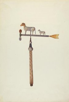 Sheep Weather Vane, c. 1938. Creator: Laura Bilodeau.