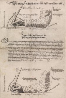 Schreibkunst (The Art of Writing), 1601, 1631. Creator: Anton Neudörffer.