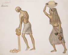 Coconut Seller and a Woman, c1820. Creator: Unknown.