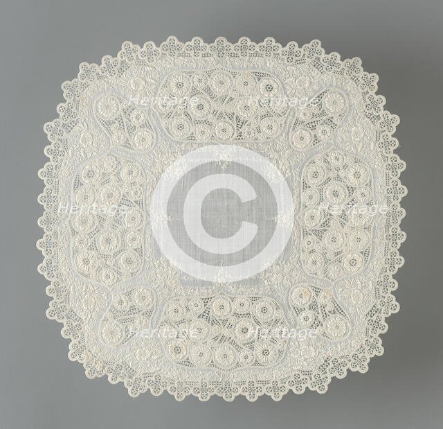 Handkerchief, France, 1825/75. Creator: Unknown.