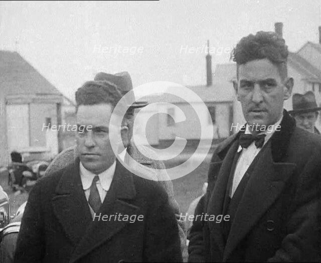 Male American Civilians Being Arrested by the Police, 1930. Creator: British Pathe Ltd.