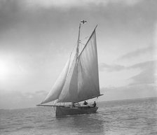 The cutter 'Sophie' sailing upwind. Creator: Kirk & Sons of Cowes.