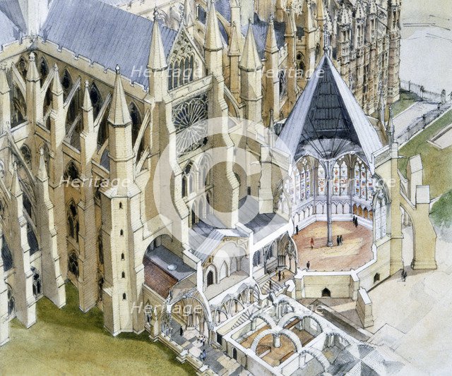 Westminster Abbey, Chapter House, c16th century, (c1990-2010) Artist: Terry Ball.