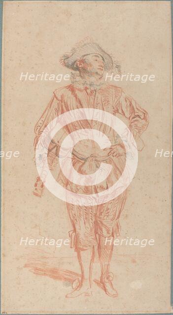 Mezzetin, c. 1716. Creator: Jean-Antoine Watteau.