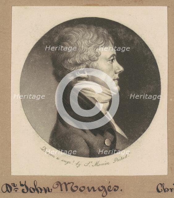 John Armentaire Monges, 1800. Creator: Charles Balthazar Julien Févret de Saint-Mémin.