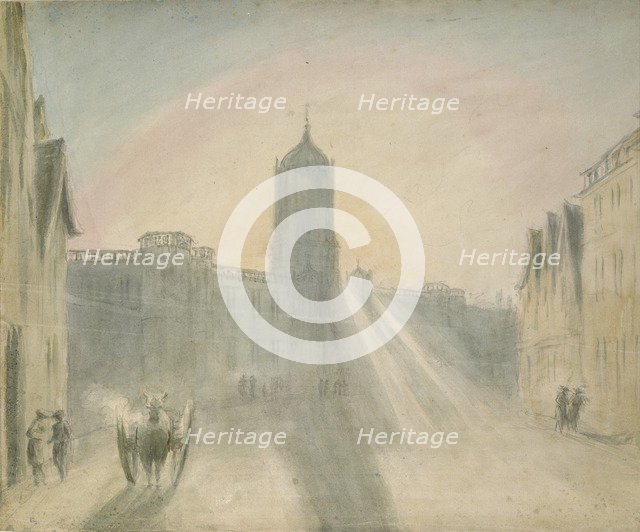 Christ Church from St Aldates, 1787. Artist: John Baptist Malchair.