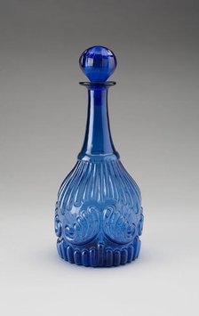 Decanter, c. 1830s. Creator: Boston and Sandwich Glass Company.