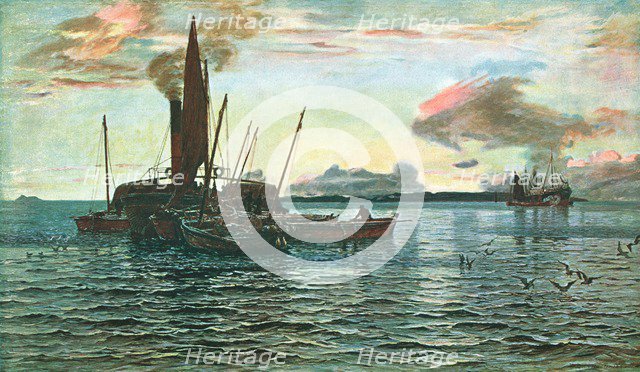 'The Herring Market at Sea (on Loch Fyne, Argyll)', 1884, (c1902). Creator: Unknown.