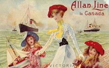 'Allan Line to Canada, R.M.S. Victorian', c1910. Creator: Unknown.