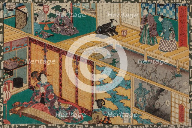 From the series Sono sugata yukari no utsushi-e (Magic Lantern Slides of That Romantic Purple Figure