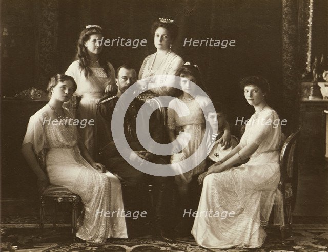 The Family of Tsar Nicholas II of Russia, 1914.