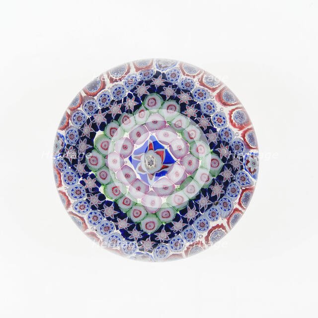 Paperweight, Clichy, c. 1845/60. Creator: Clichy Glassworks.