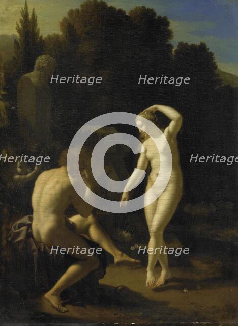 A Nymph Dancing to a Shepherd's Flute, 1718. Creator: Adriaen van der Werff.