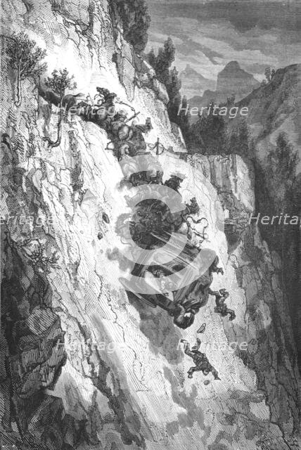 'An Accident; An Autumn Tour in Andalusia', 1875. Creator: Gustave Doré.