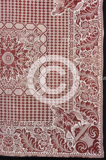 Coverlet, United States, 1870/76. Creator: Unknown.