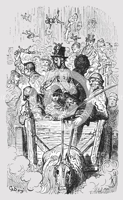 'Amenities of the Road', 1872.  Creator: Gustave Doré.