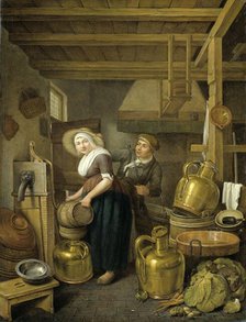 After Milking Time, c1650.  Creator: Hendrick van der Burch.