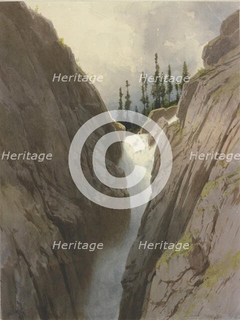 The Handeckfall, 1856. Creator: Carl Theodor Reiffenstein.