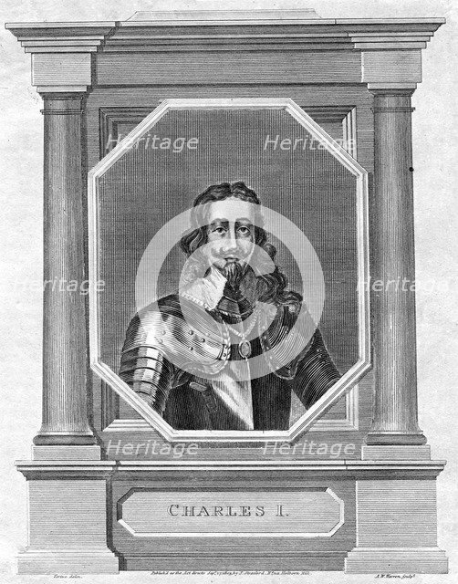 Charles I of England.Artist: AW Warren