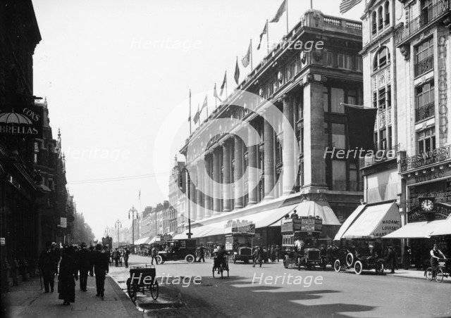 Selfridge's, Oxford Street, London, c1913. Artist: Unknown
