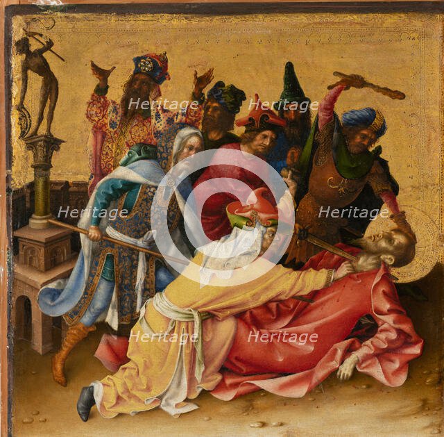 Martyrdom of St Thomas, after 1435. Creator: Stephan Lochner.