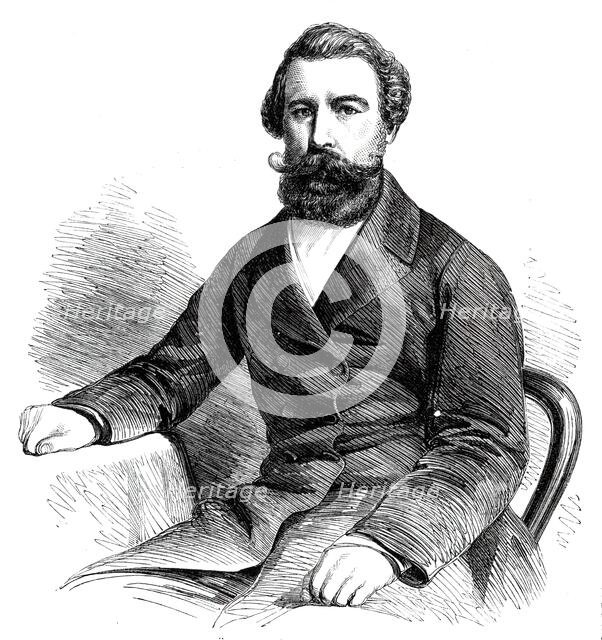 General Türr, Garibaldi's chief aide-de-camp, 1860. Creator: Unknown.