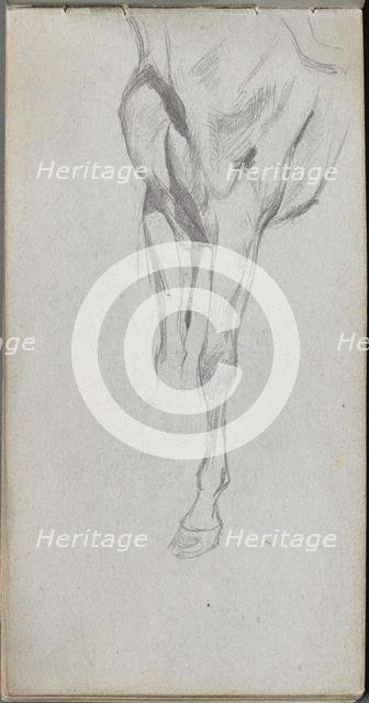 Sketchbook, page 48: Study of A Horse. Creator: Ernest Meissonier (French, 1815-1891).