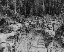 Commonwealth Troops Marching Through the Jungle, 1943. Creator: British Pathe Ltd.