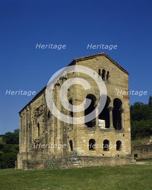 Exterior, Church of St Mary, Mount Naranco, Oviedo, Spain, 9th century (2002).  Creator: LTL.