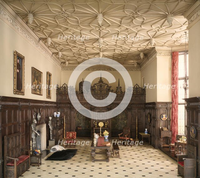 E-1: English Great Room of the Late Tudor Period, 1550-1603, United States, c. 1937. Creator: Narcissa Niblack Thorne.