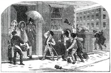 Snow-Sweepers - drawn by Foster, 1850. Creator: Edmund Evans.