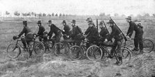 'Le combat de Haelen; les Belges attendaient l'arrivee des forces franco-britanniques', 1914. Creator: Montigny.