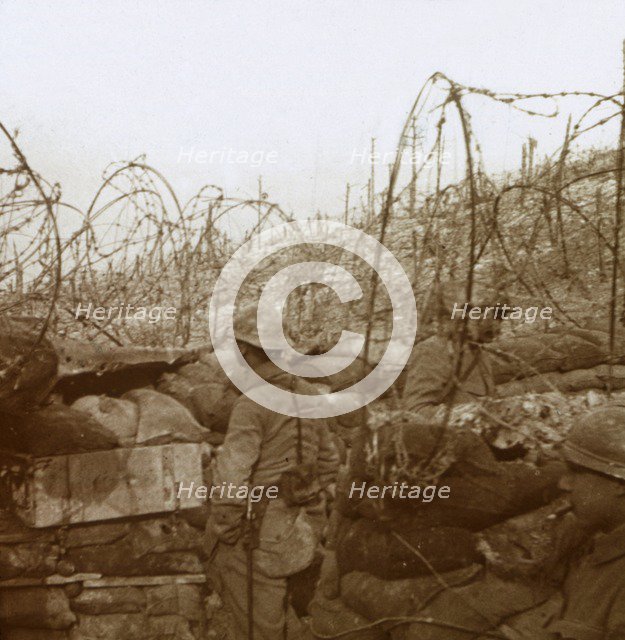 Fosse Froide trench, Champagne, northern France, c1914-c1918. Artist: Unknown.