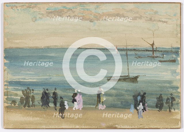 Southend Pier, 1882-1884. Creator: James Abbott McNeill Whistler.