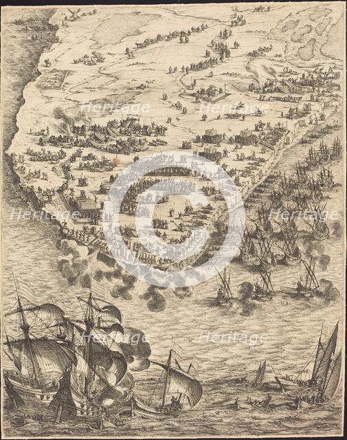 The Siege of La Rochelle [plate 10 of 16; set comprises 1952.8.97-112], 1628/1631. Creator: Jacques Callot.