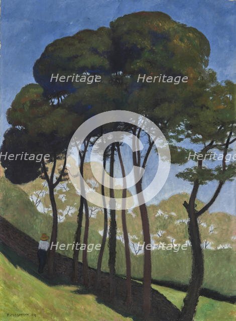 Les Grands Arbres, environs d'Honfleur, 1909. Creator: Vallotton, Felix Edouard (1865-1925).