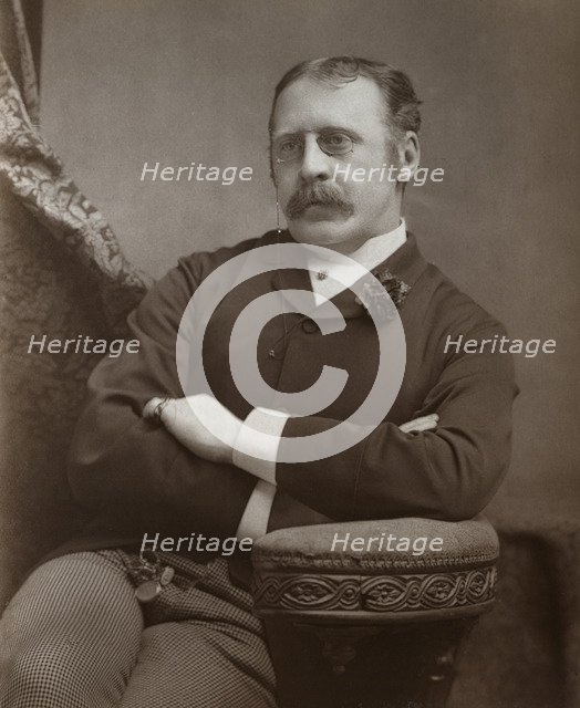 Clement Scott, British theatre critic, playwright and travel writer, 1886. Artist: Martin & Sallnow