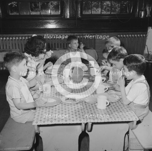 A child care center, opened September 15, 1942, for thirty child..., New Britain, Connecticut, 1943. Creator: Gordon Parks.