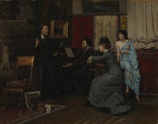 Music in the Studio, 1878. Creator: Gunnar Berndtson.