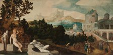 Landscape with Bathsheba, c.1540-c.1545. Creator: Jan van Scorel.