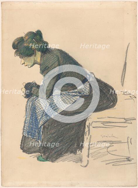 Study of a Woman, late 19th-early 20th century. Creator: Theophile Alexandre Steinlen.