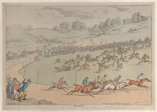 Racing, October 20, 1811., October 20, 1811. Creator: Thomas Rowlandson.