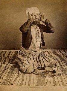 Singapore: a Mohammedan praying, c1880. Creator: John Edmund Taylor.