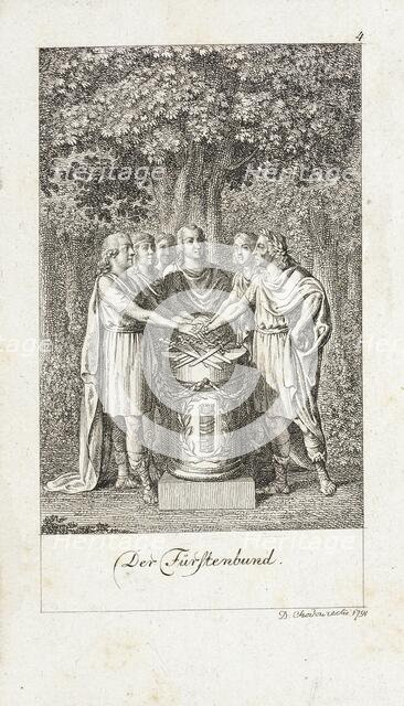 Illustration for 'Six Great Events of the Last Decade', 1791. Creator: Daniel Nikolaus Chodowiecki.