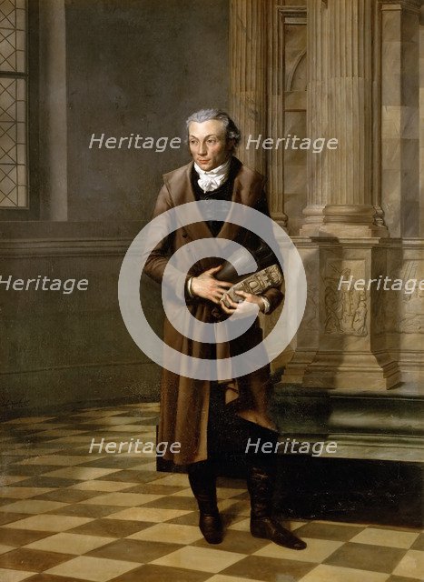 Portrait of the archaeologist Alexandre Lenoir (1761-1839). Artist: Delafontaine, Pierre-Maximilien (1774-1860)