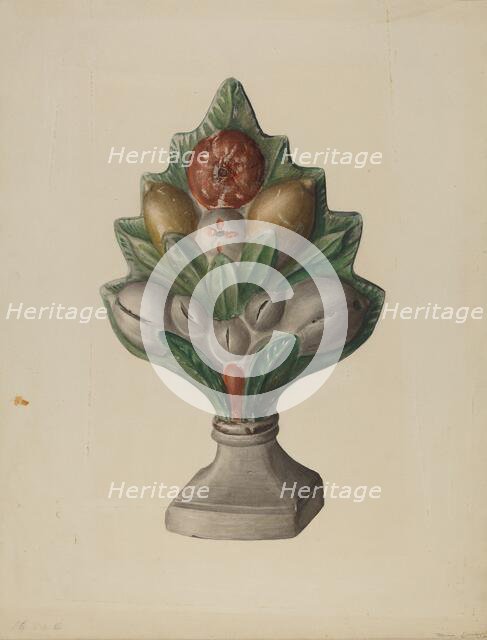 Mantle Ornament, 1935/1942. Creator: Mina Lowry.